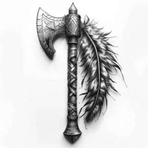 native-protection-symbol – tattoo design ideas free ai generated – realism-optical-depth – for-hand – Gallery: other-native-americans-inkby-ai