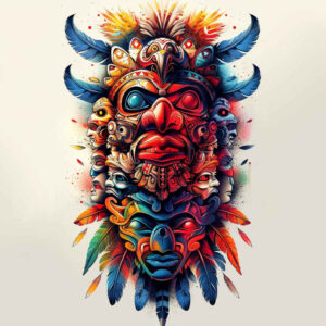 native-ritual – tattoo design ideas free ai generated – realism-balanced-light – for-elbow – Gallery: other-native-americans-inkby-ai