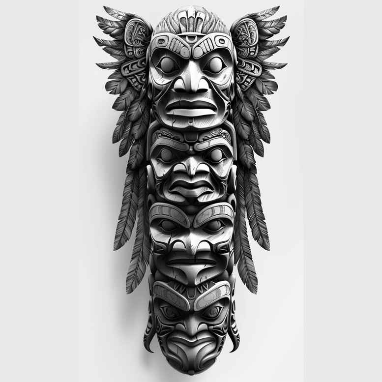 native-ritual – tattoo design ideas free ai generated – realism-blended-gradients – for-palm – Gallery: other-native-americans-inkby-ai