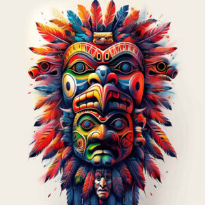 native-ritual – tattoo design ideas free ai generated – realism-real-life-shading – for-toe – Gallery: other-native-americans-inkby-ai