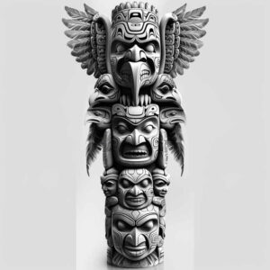 native-spiritual-symbols – tattoo design ideas free ai generated – surrealism-imperfect-symmetry – for-behind-ear – Gallery: other-native-americans-inkby-ai