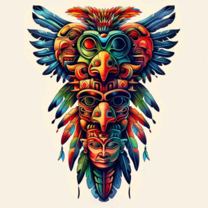 native-spirituality – tattoo design ideas free ai generated – neotraditional-artistic-contrast – for-temple – Gallery: other-native-americans-inkby-ai