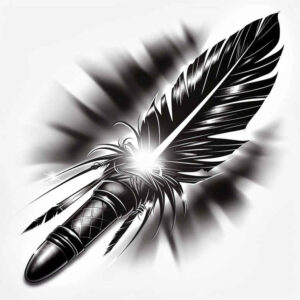 native-symbols – tattoo design ideas free ai generated – surrealism-whimsical – for-temple – Gallery: other-native-americans-inkby-ai