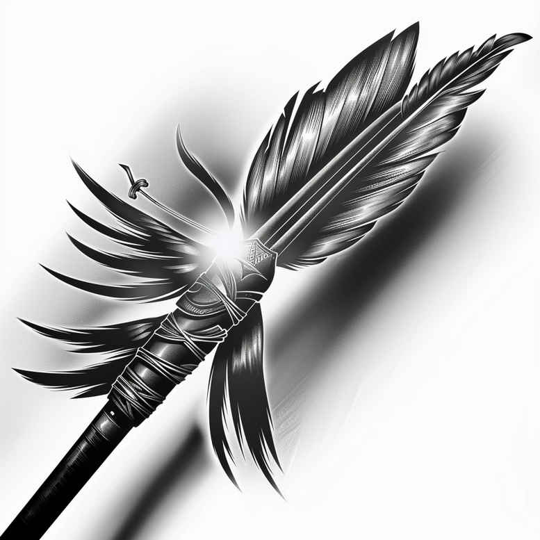 native-tattoos – tattoo design ideas free ai generated – surrealism-chromatic-aberration – for-spine – Gallery: other-native-americans-inkby-ai