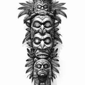 other-native-americans tattoo design ideas enhanced color cultural heritage for upper thigh