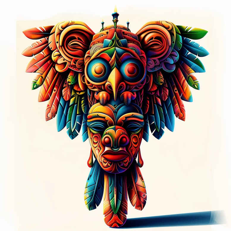 other-native-americans tattoo design ideas Realism realistic dimension earthy tones for back shoulder