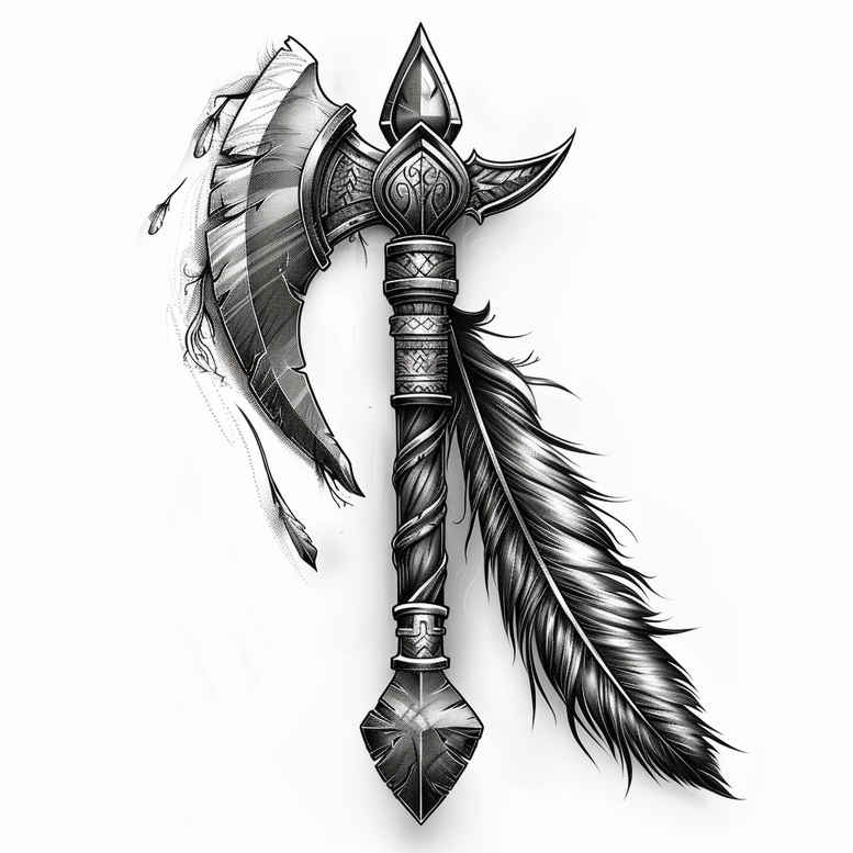 other-native-americans tattoo design ideas realistic shadowing earthy tones for lower chest