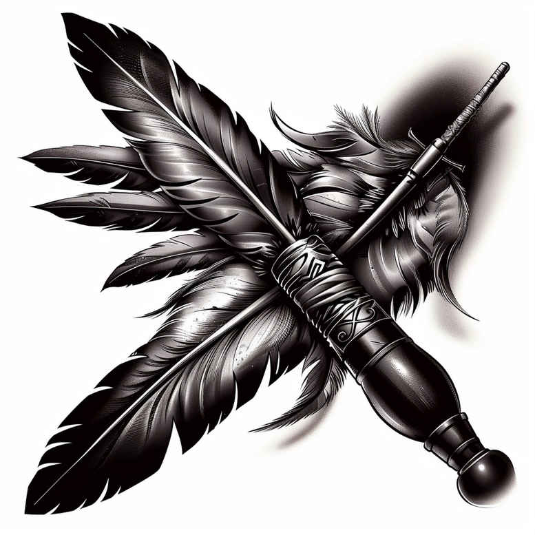 other-native-americans tattoo design ideas minimal feathers for full back