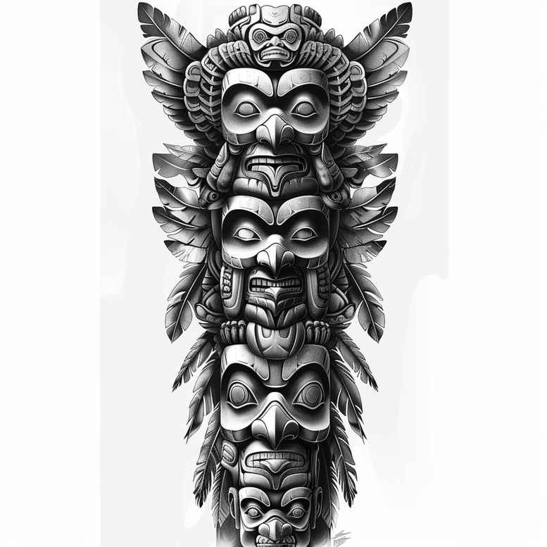 other-native-americans tattoo design ideas Surrealism transcendent feathers for lower back