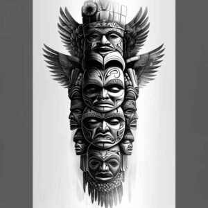 other-native-americans tattoo design ideas fine detail guardian spirits for ankle