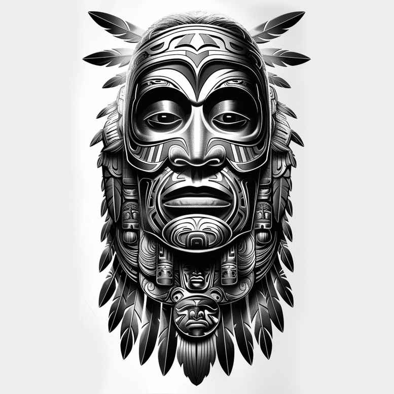other-native-americans tattoo design ideas contrasting colors guardian spirits for toe