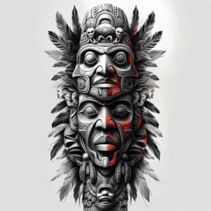 other-native-americans tattoo design ideas vivid hues sacred geometry for arm