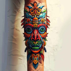 totem – tattoo design ideas free ai generated – neotraditional-solid-fill – for-hand – Gallery: other-native-americans-inkby-ai