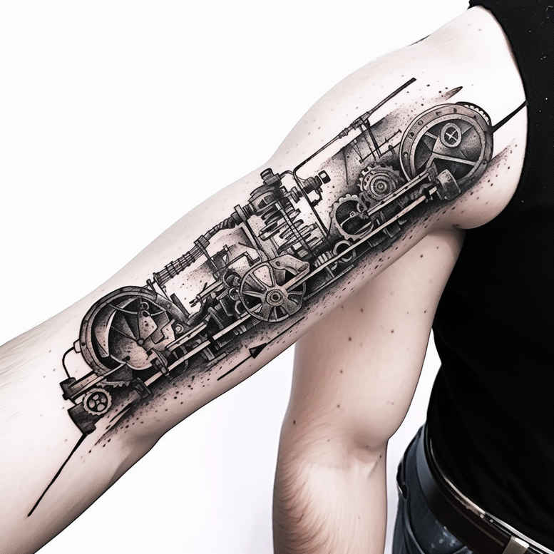 clean-lines – tattoo design ideas free ai generated – neotraditional-rich-shading – for-lower-chest – Gallery: other-other-inkby-ai