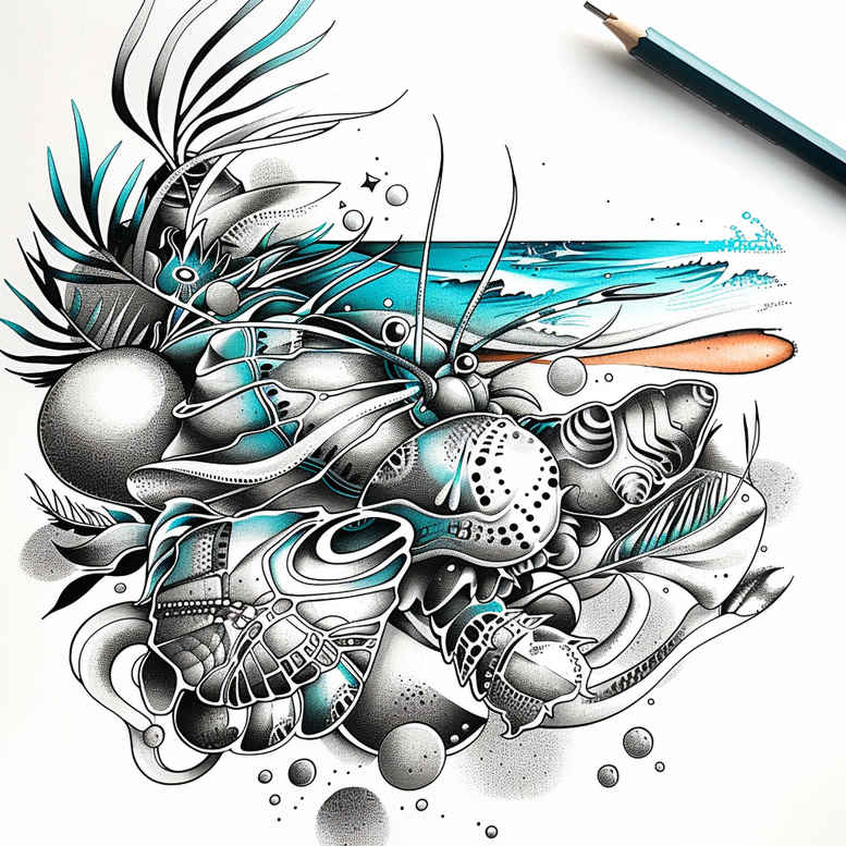 clean-stroke – tattoo design ideas free ai generated – realism-clean-whites – for-upper-chest – Gallery: other-other-inkby-ai