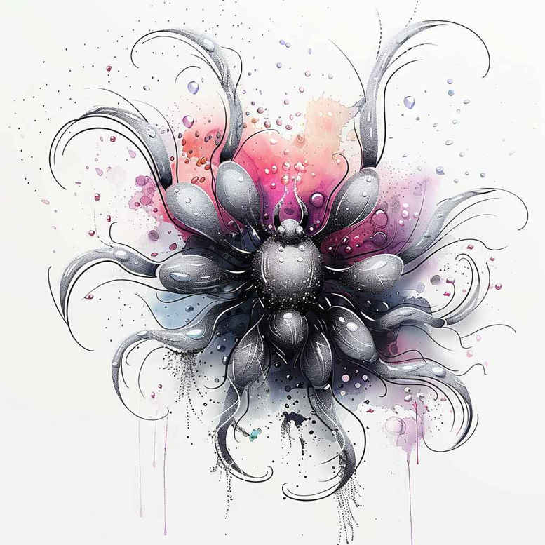 delicate – tattoo design ideas free ai generated – surrealism-ghostly-shapes – for-thigh – Gallery: other-other-inkby-ai