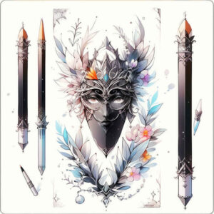diminutive – tattoo design ideas free ai generated – neotraditional-fine-detail – for-lower-leg – Gallery: other-other-inkby-ai