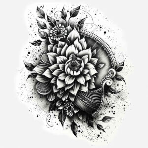empty-space – tattoo design ideas free ai generated – neotraditional-bright-color – for-inner-arm – Gallery: other-other-inkby-ai