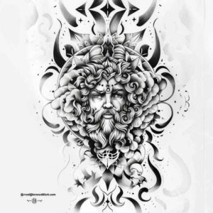 minimal-texture – tattoo design ideas free ai generated – neotraditional-deep-blacks – for-full-back – Gallery: other-other-inkby-ai
