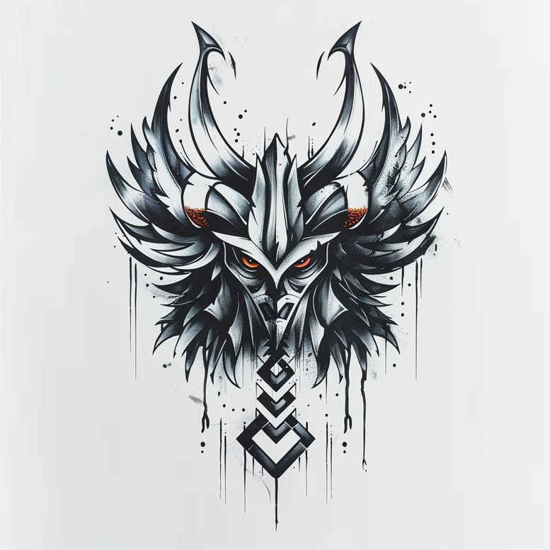 minimalist – tattoo design ideas free ai generated – neotraditional-rich-shading – for-lower-leg – Gallery: other-other-inkby-ai