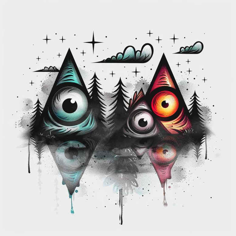 negative-space – tattoo design ideas free ai generated – neotraditional-subtle-tone – for-abdomen – Gallery: other-other-inkby-ai