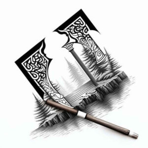 negative-space – tattoo design ideas free ai generated – neotraditional-textured-fills – for-triceps – Gallery: other-other-inkby-ai