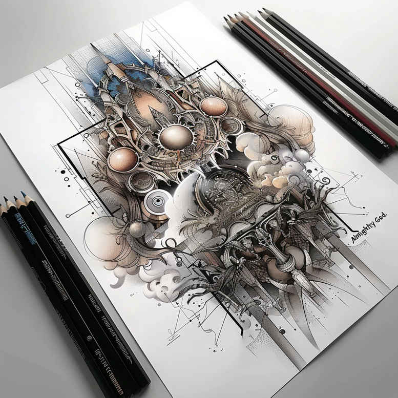 no-excess – tattoo design ideas free ai generated – realism-glowing-edges – for-scapula – Gallery: other-other-inkby-ai