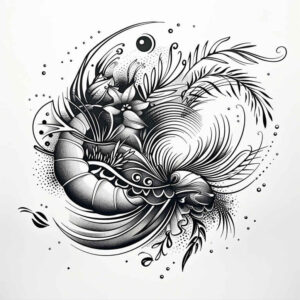 outline-only – tattoo design ideas free ai generated – surrealism-enigmatic-visuals – for-full-back – Gallery: other-other-inkby-ai