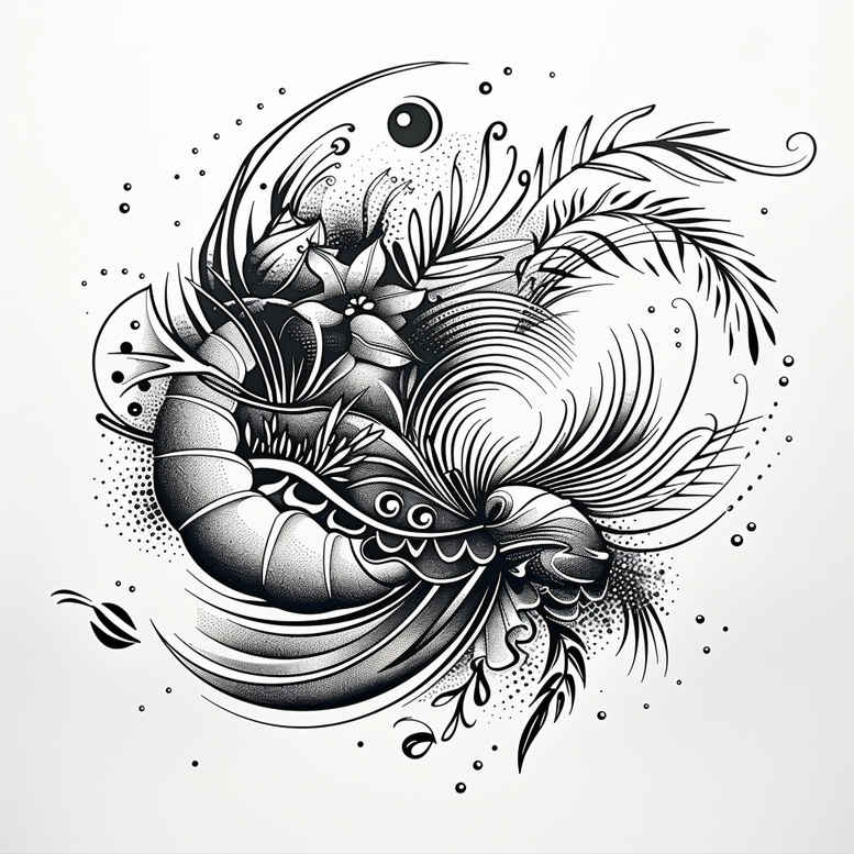 outline-only – tattoo design ideas free ai generated – surrealism-enigmatic-visuals – for-full-back – Gallery: other-other-inkby-ai