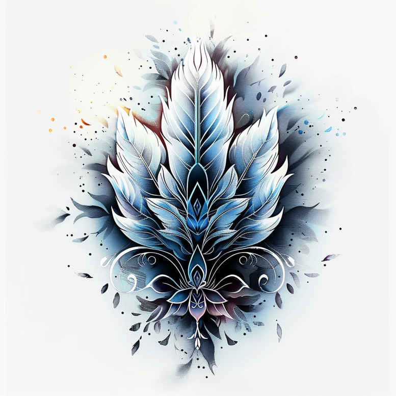 point-minimal – tattoo design ideas free ai generated – realism-high-contrast – for-palm – Gallery: other-other-inkby-ai