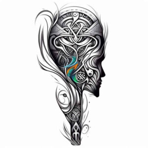 pure-shape – tattoo design ideas free ai generated – realism-shadow-realism – for-calf – Gallery: other-other-inkby-ai