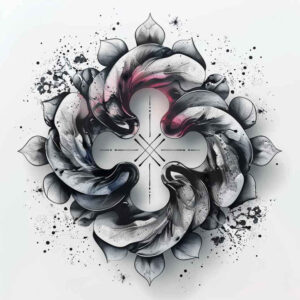 short-stroke – tattoo design ideas free ai generated – neotraditional-bold-color-blocks – for-upper-arm – Gallery: other-other-inkby-ai