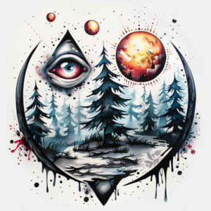 silent – tattoo design ideas free ai generated – neotraditional-dynamic-linework – for-back-of-neck – Gallery: other-other-inkby-ai