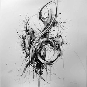 silent – tattoo design ideas free ai generated – surrealism-phantasm – for-stomach – Gallery: other-other-inkby-ai