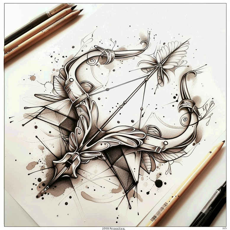 simple-form – tattoo design ideas free ai generated – neotraditional-vivid-detail – for-shoulder-blade – Gallery: other-other-inkby-ai