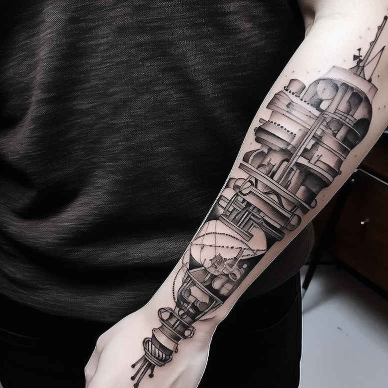 simple-form – tattoo design ideas free ai generated – realism-color-precision – for-lower-arm – Gallery: other-other-inkby-ai