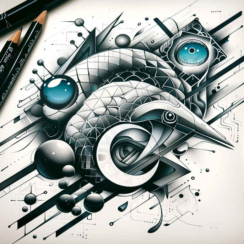 sparse – tattoo design ideas free ai generated – surrealism-hyperreal – for-shoulder-blade – Gallery: other-other-inkby-ai