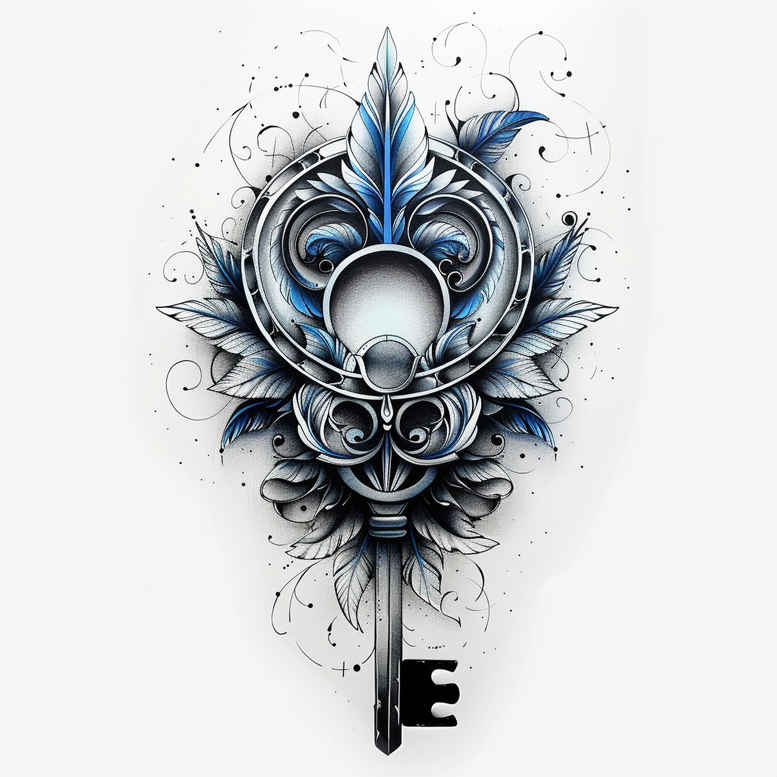 thin-script – tattoo design ideas free ai generated – neotraditional-clean-contrast – for-shoulder-blade – Gallery: other-other-inkby-ai