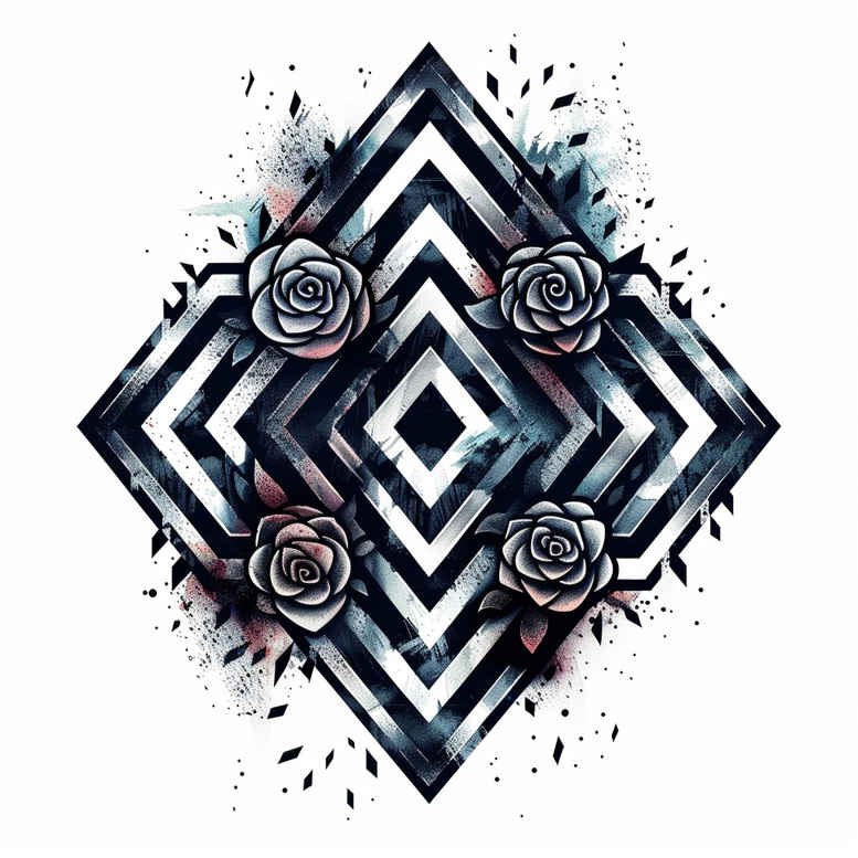 ultra-thin – tattoo design ideas free ai generated – neotraditional-balanced-tones – for-lower-chest – Gallery: other-other-inkby-ai