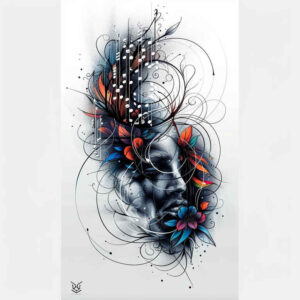whisper-line – tattoo design ideas free ai generated – neotraditional-clean-fill – for-ribs – Gallery: other-other-inkby-ai