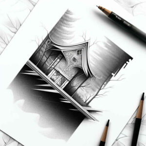 whisper-line – tattoo design ideas free ai generated – neotraditional-enhanced-shading – for-thigh – Gallery: other-other-inkby-ai