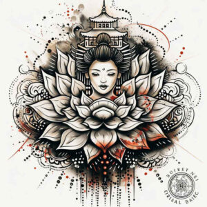 compact – tattoo design ideas free ai generated – realism-depth-illusion – for-back-shoulder – Gallery: other-religions-inkby-ai