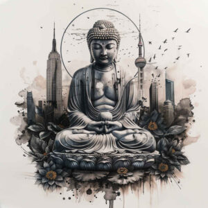 discreet-ink – tattoo design ideas free ai generated – neotraditional-color-saturation – for-spine – Gallery: other-religions-inkby-ai