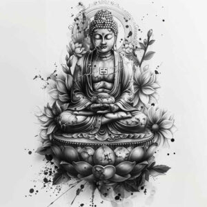 no-shading – tattoo design ideas free ai generated – surrealism-fantasy-inspired – for-outer-arm – Gallery: other-religions-inkby-ai