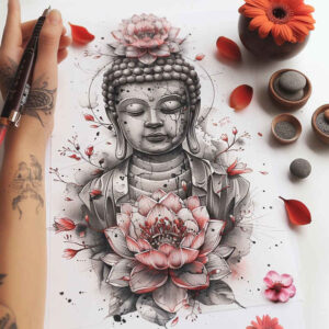 punctual – tattoo design ideas free ai generated – neotraditional-subtle-tone – for-arm – Gallery: other-religions-inkby-ai