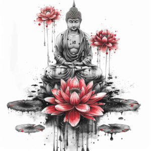 refined-ink – tattoo design ideas free ai generated – neotraditional-classic-motifs – for-nape – Gallery: other-religions-inkby-ai