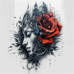 simple-icon – tattoo design ideas free ai generated – surrealism-fantastical – for-arm – Gallery: other-religions-inkby-ai