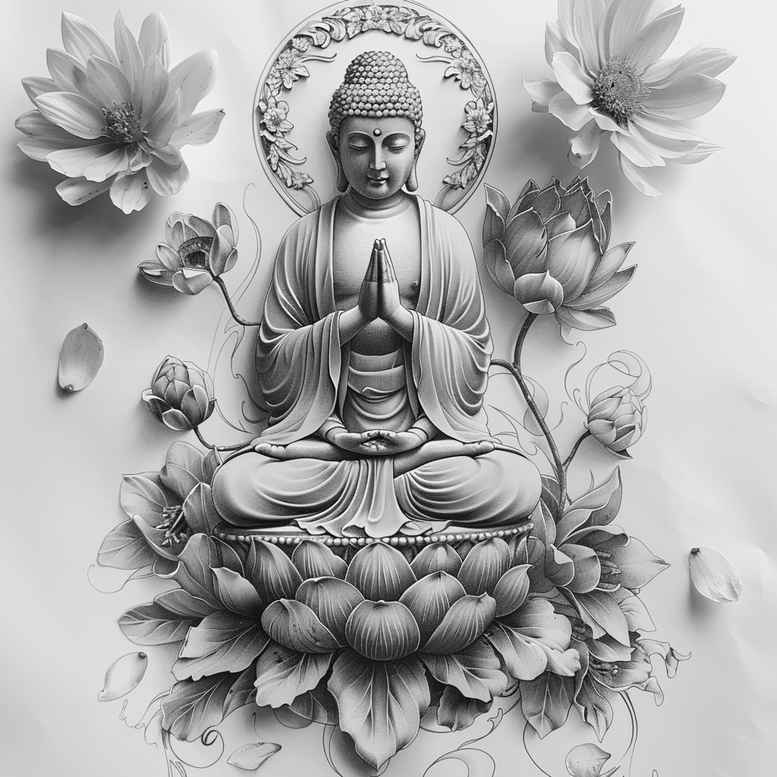 subtle-motif – tattoo design ideas free ai generated – neotraditional-classic-motifs – for-foot – Gallery: other-religions-inkby-ai