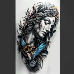 other-religions tattoo design ideas Surrealism mystical ritualistic represents courage