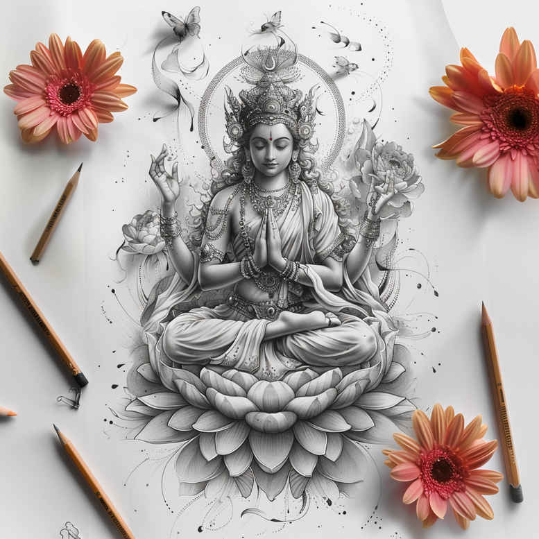 other-religions tattoo design ideas bold highlights spiritual motifs meaning courage